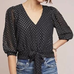 NWT Anthropologie McGuire ‘Only Eyes For You’ Blouse Large